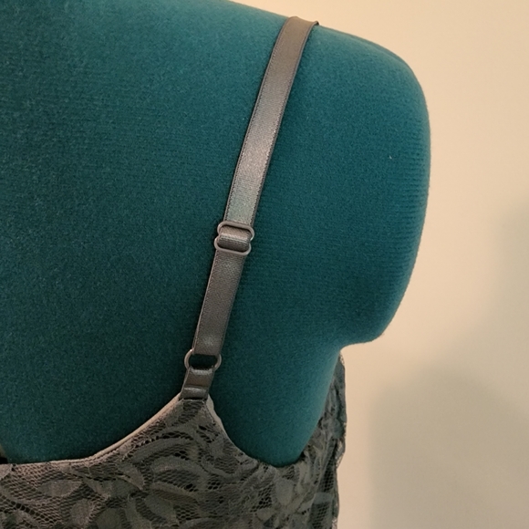 Bobeau Gray Lace Tank Top XL - Picture 7 of 7